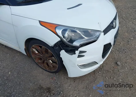 2013 Hyundai Veloster Base W/Gray from USA, damaged, VIN KMHTC6ADXDU119953